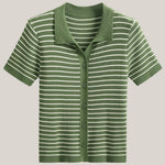 Edith Polo Rayé Top