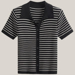 Edith Polo Rayé Top