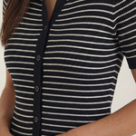 Edith Polo Rayé Top