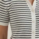Edith Polo Rayé Top