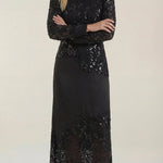 Elise Maxi Dress with Sequins and Lace