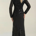 Elise Maxi Dress with Sequins and Lace