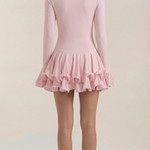 Estelle Short Dress with Ruffles