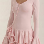 Estelle Short Dress with Ruffles
