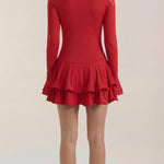 Estelle Short Dress with Ruffles