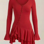 Estelle Short Dress with Ruffles