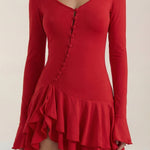 Estelle Short Dress with Ruffles