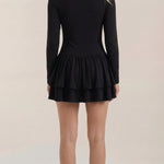 Estelle Short Dress with Ruffles
