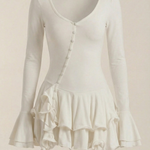 Estelle Short Dress with Ruffles