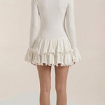 Estelle Short Dress with Ruffles