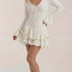 Estelle Short Dress with Ruffles