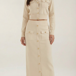 Evelyn Luxe Knit Set with Buttons