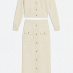 Evelyn Luxe Knit Set with Buttons
