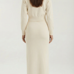 Evelyn Luxe Knit Set with Buttons