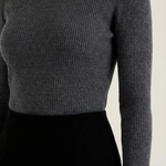 Wool sweater with collar - Gail Langarm