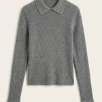 Wool sweater with collar - Gail Langarm