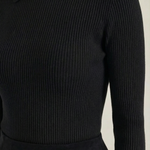 Wool sweater with collar - Gail Langarm
