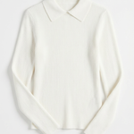 Gail long-sleeved wool sweater with collar