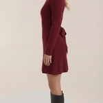 Geneva High Neck Knit Mini Dress