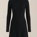 Geneva High Neck Knit Mini Dress