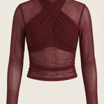 Georgia Transparent Mesh Top