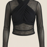 Georgia Transparent Mesh Top
