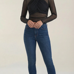 Georgia Transparent Mesh Top