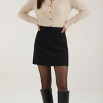 Gladys knitted cardigan with collar and buttons