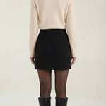 Gladys knitted cardigan with collar and buttons