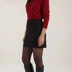 Gladys knitted cardigan with collar and buttons
