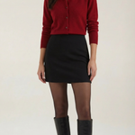 Gladys knitted cardigan with collar and buttons