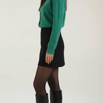 Gladys knitted cardigan with collar and buttons
