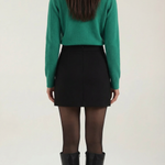 Gladys knitted cardigan with collar and buttons