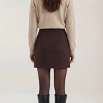 Gladys knitted cardigan with collar and buttons