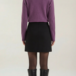 Gladys knitted cardigan with collar and buttons