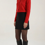 Gladys knitted cardigan with collar and buttons