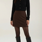Gladys knitted cardigan with collar and buttons