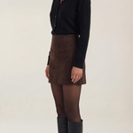 Gladys knitted cardigan with collar and buttons