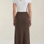 Gwendolyn midi knit skirt