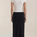 Gwendolyn midi knit skirt