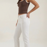 Hilary top with a square neckline
