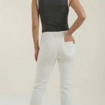 Hilary top with a square neckline