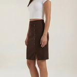 Hope button-up skirt