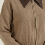 Irene Short Knit Jacket with Collar