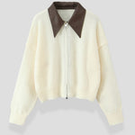 Irene Short Knit Jacket with Collar