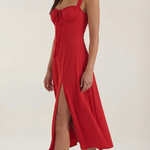 Jade Midi Dress with Lace Details