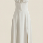 Jade Midi Dress with Lace Details