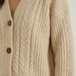 Oversized 'Janet' sweater with cable design
