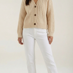 Oversized 'Janet' sweater with cable design