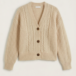 Oversized 'Janet' sweater with cable design